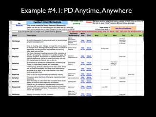 Example #4.1: PD Anytime, Anywhere
 