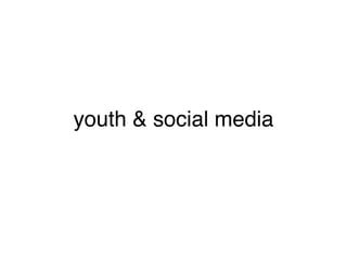 youth & social media
 