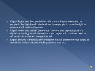 Digital citizenship assignment | PPTX