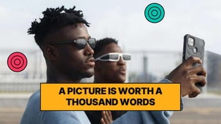 A PICTURE IS WORTH A
THOUSAND WORDS
 