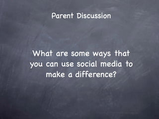 Digital Citizenship - Parent Presentation