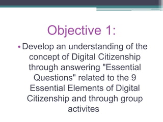 Digital Citizenship Presentation | PPTX