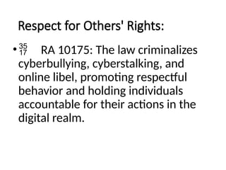 Digital citizenship Safety Rules in RA 10175.pptx