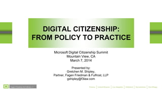 Digital Citizenship Summit 2014