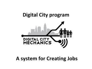 Digital City program




A system for Creating Jobs
 