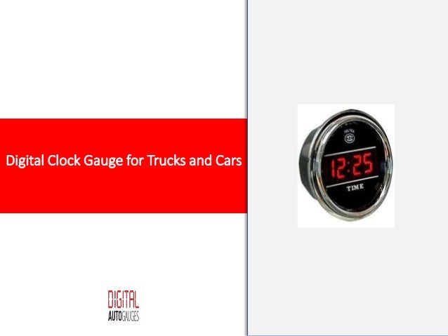 Digital Clock Gauge for Trucks and Cars | auto clock | car dashboard