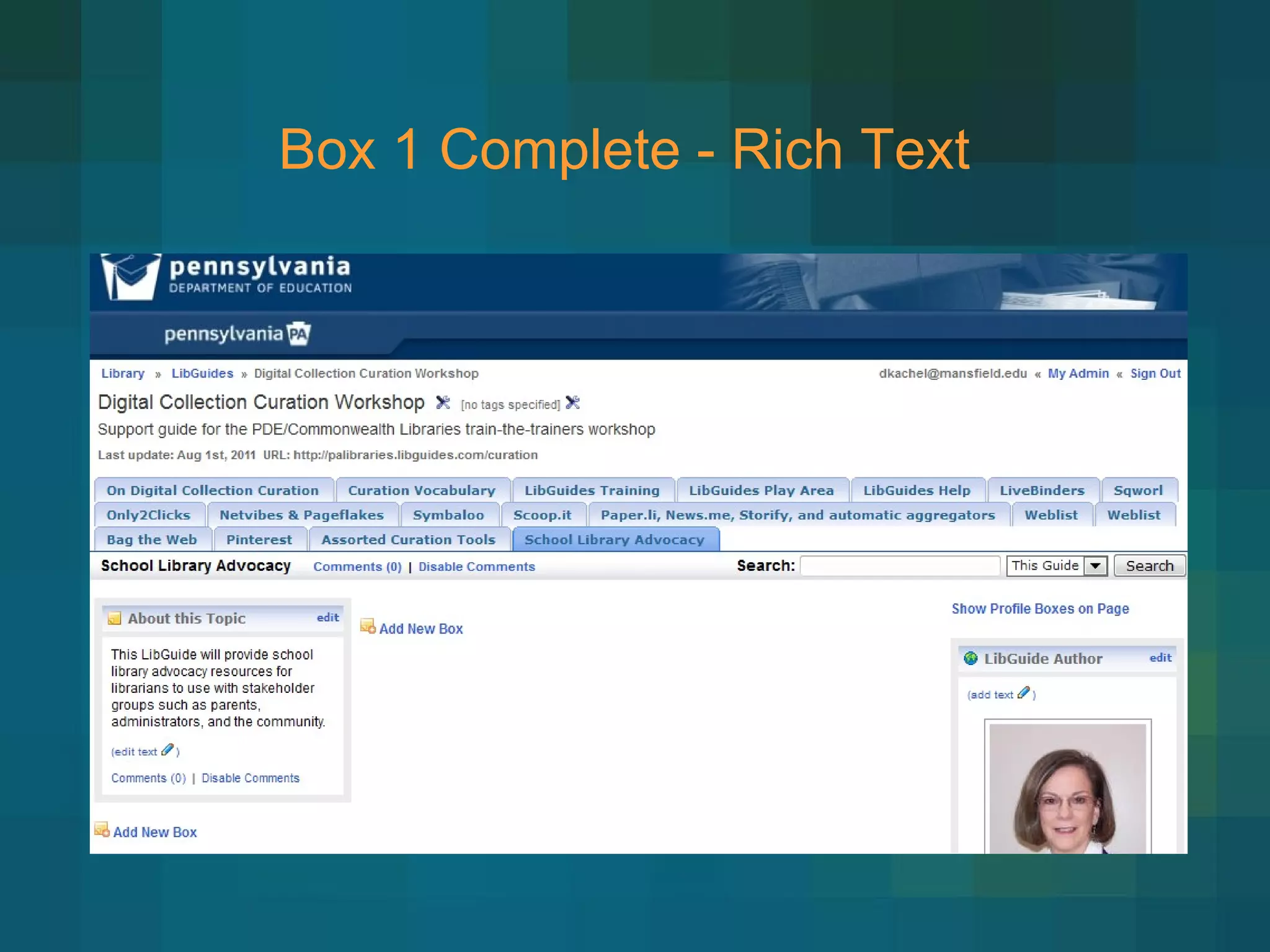 Box 1 Complete - Rich Text 