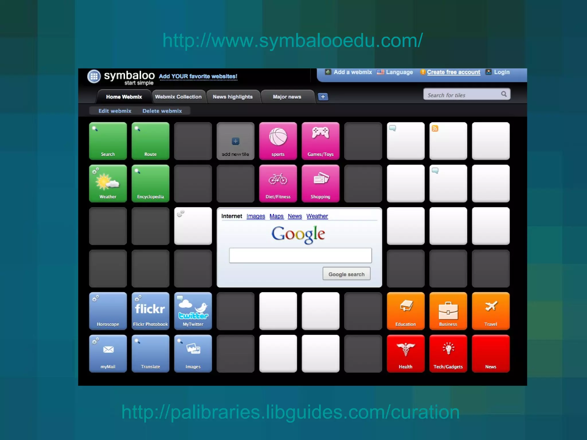 http://palibraries.libguides.com/curation   http://www.symbalooedu.com/ 