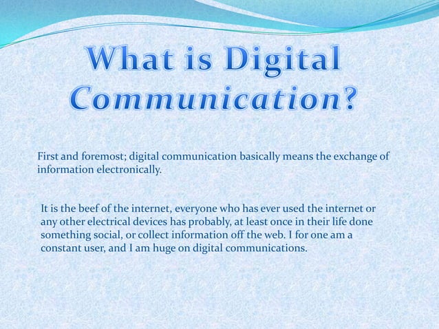 Digital Communication | PPT | Free Download