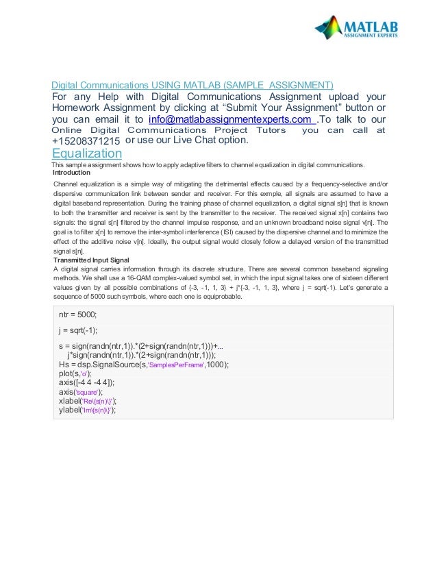 Digital Communication Using MATLAB