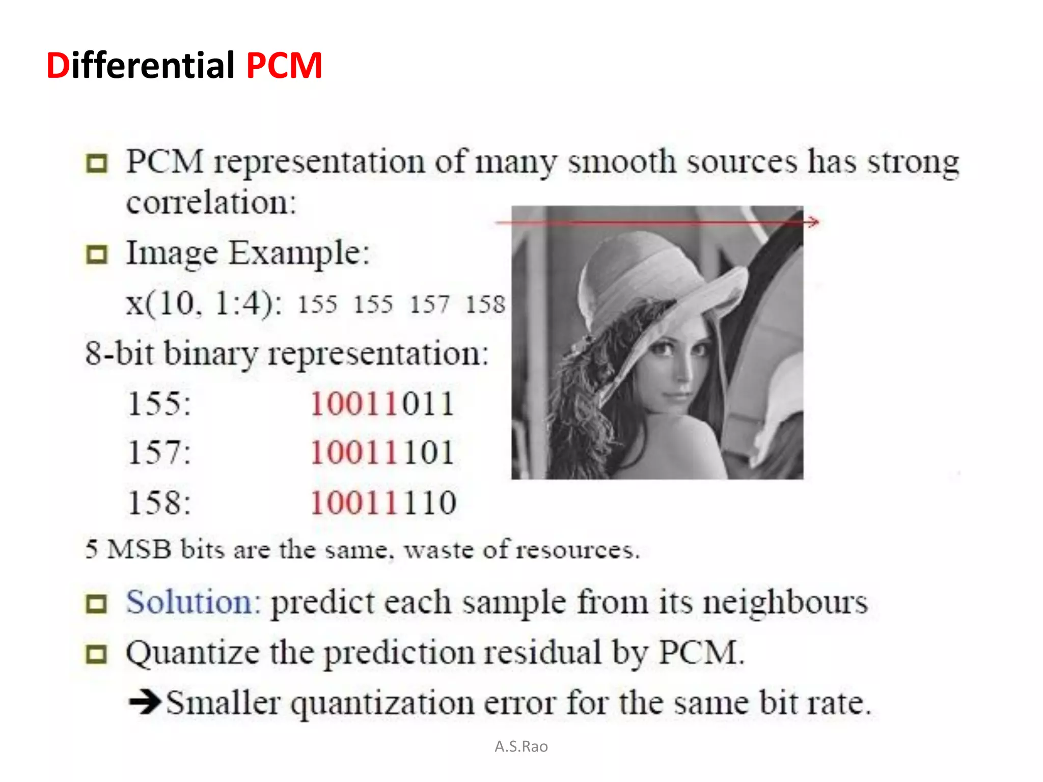 Differential PCM




                   A.S.Rao
 