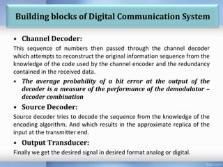 Digital communication system | PPTX