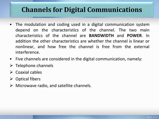 Digital communication system | PPTX