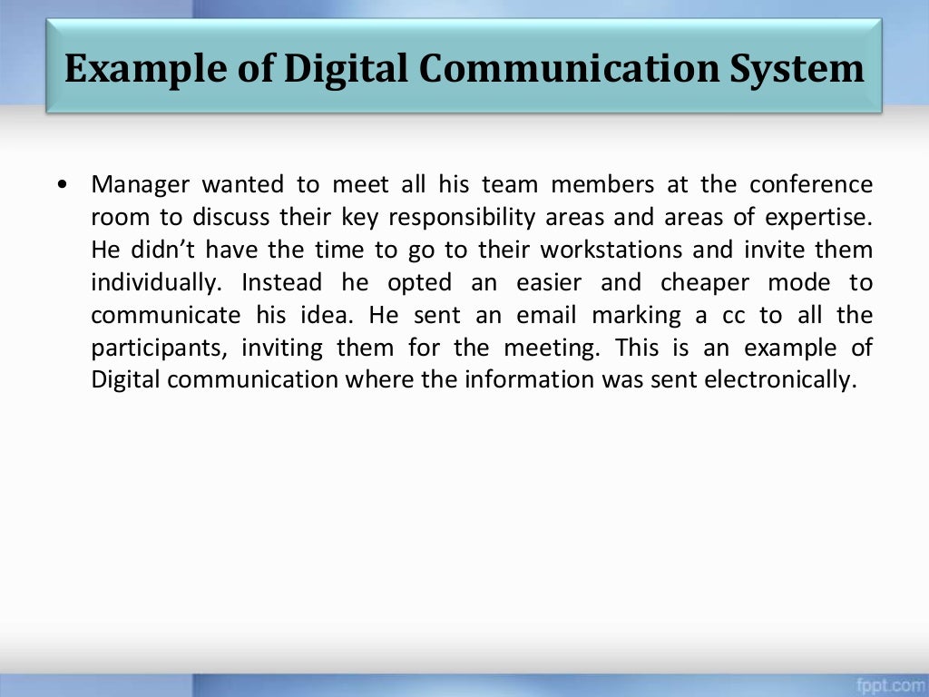 Digital communication system
