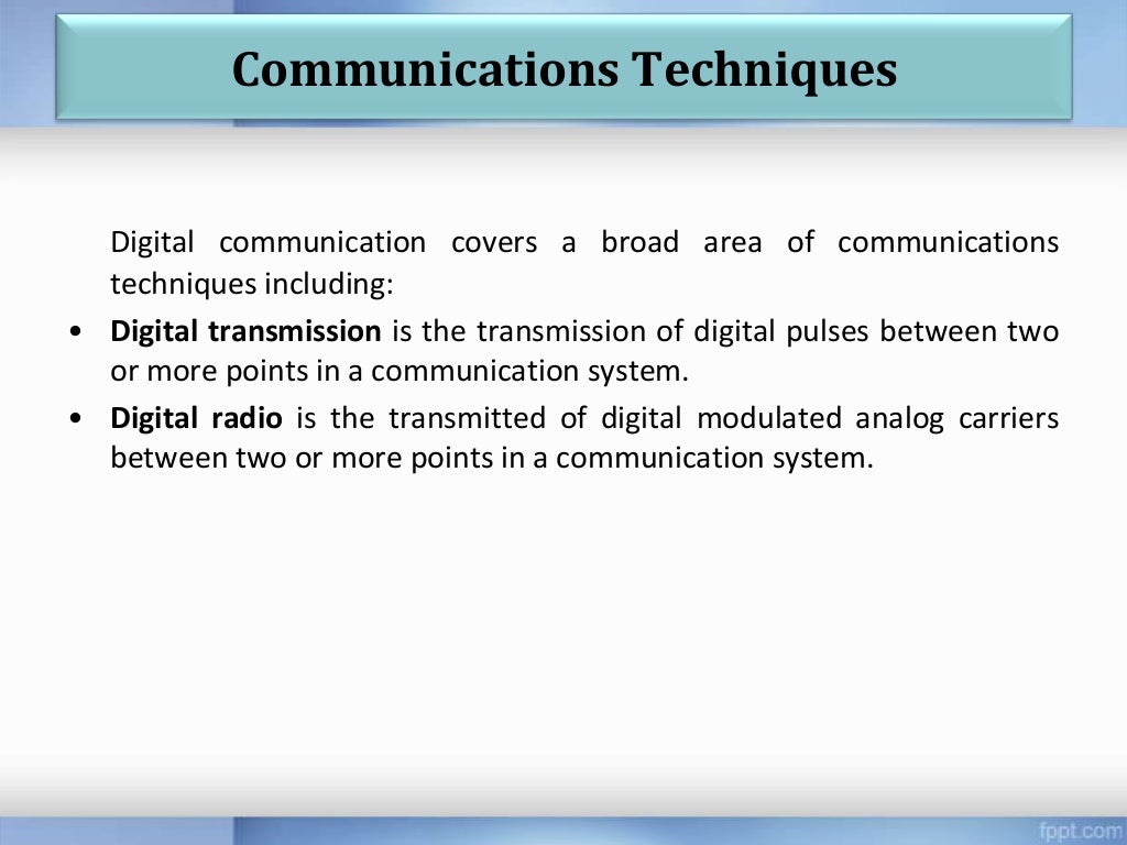 Digital communication system
