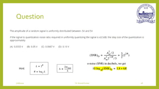QUANTIZATION ERROR AND NOISE | PDF