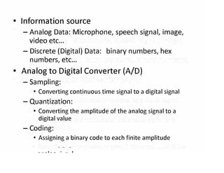 Digital Communication System, Sampling & Quantization | PDF