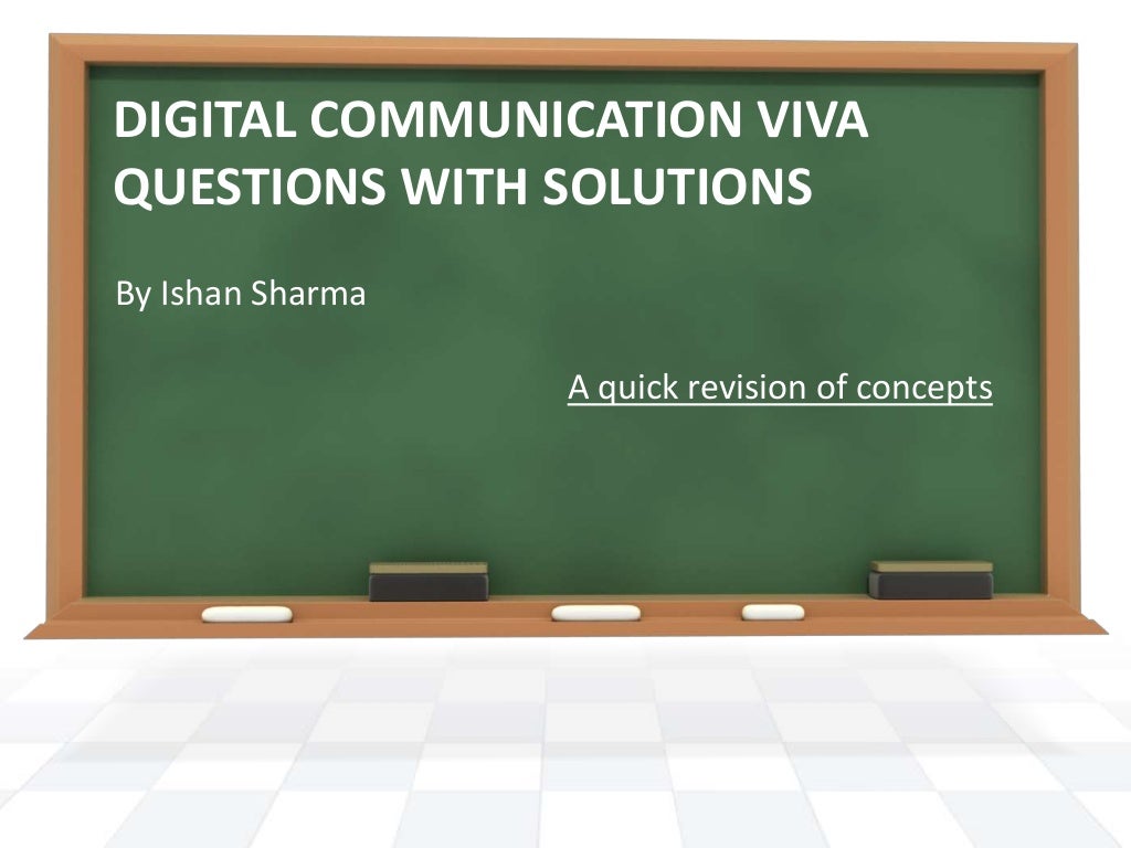 Digital communication viva questions