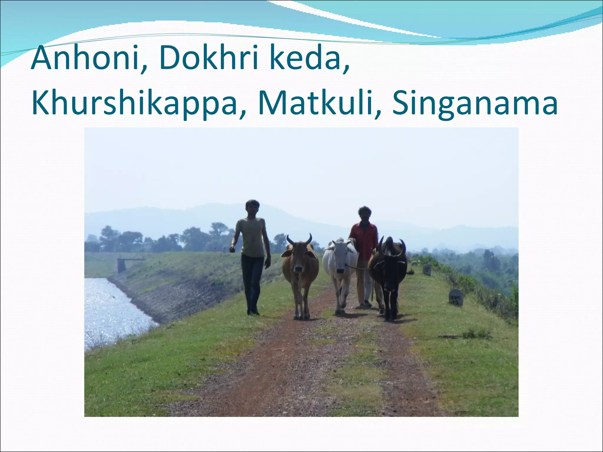 Anhoni, Dokhri keda, Khurshikappa, Matkuli, Singanama 