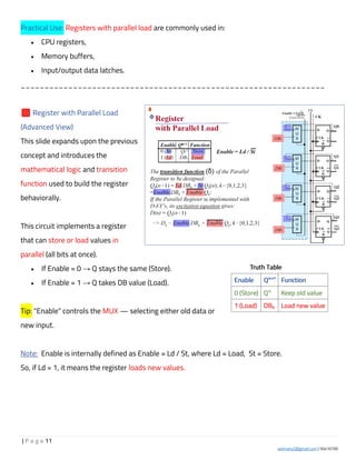 Computer System Architecture Notes.pdf Digital Components - Lecture 2: Computer System Architecture Notes | PDF