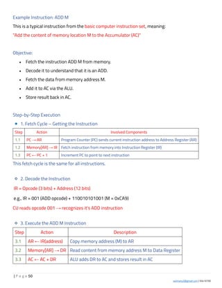 Computer System Architecture Notes.pdf Digital Components - Lecture 2: Computer System Architecture Notes | PDF