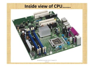 Inside view of CPU……. 
5 
Simplified concepts by Er. Swapnil V. 
Kaware 
 