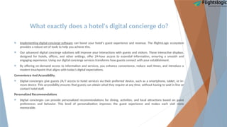 Digital Concierge Software | Travel Concierge Software | PPTX
