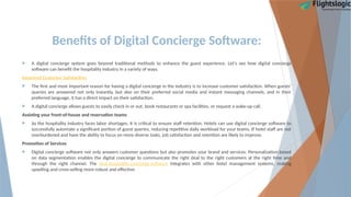 Digital Concierge Software | Travel Concierge Software | PPTX