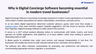 Digital Concierge Software | Virtual Concierge Software | PPTX