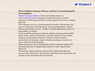 DIGITAL CONCIERGE SOFTWARE | VIRTUAL CONCIERGE SOFTWARE | PPTX
