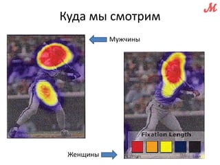 Куда мы смотрим 
Мужчины 
Женщины 
 