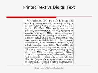 Digital Content And Sanskrit