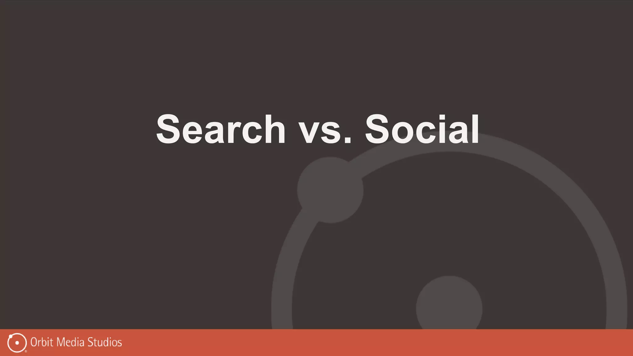 Search vs. Social
 