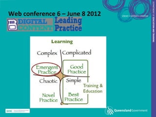 Web conference 6 – June 8 2012
 