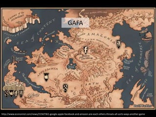 GAFA




http://www.economist.com/news/21567361-google-apple-facebook-and-amazon-are-each-others-throats-all-sorts-ways-another-game
 