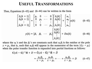 USEFUL TRANSFORMATIONS
 