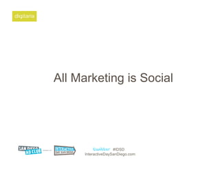 Who’s Doing Social
   Marketing?




                   #IDSD
    InteractiveDaySanDiego.com
 