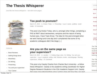 Thursday, 4 April 13
 