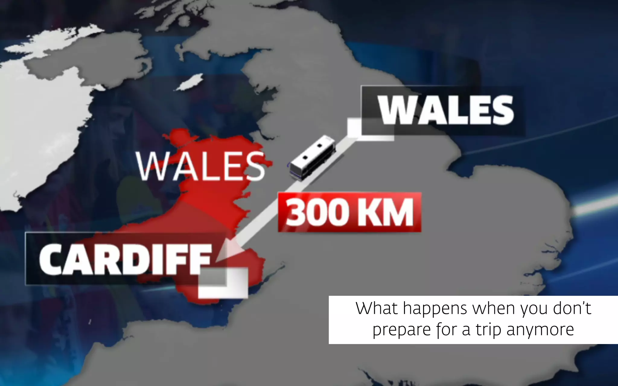 What happens when you don’t
prepare for a trip anymore
 