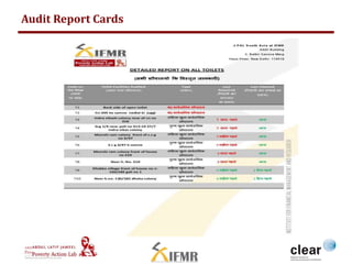 Audit Report Cards 
 