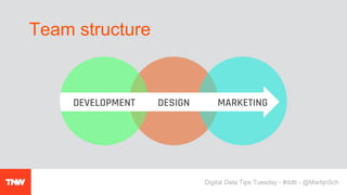 Team structure
Digital Data Tips Tuesday - #ddtt - @MartijnSch
 