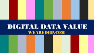DIGITAL DATA VALUE
WEAREDBP.COM

 