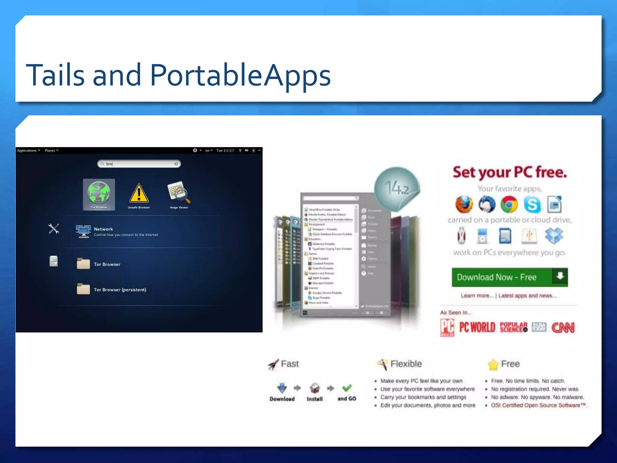 Tails and PortableApps
 