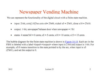 2
Newspaper Vending Machine
2012 Lecture 23
 