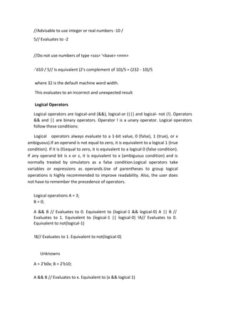 DIGITAL DESIGN THROUGH VERILOG FOR IV TH YEAR STUDENTS | PDF