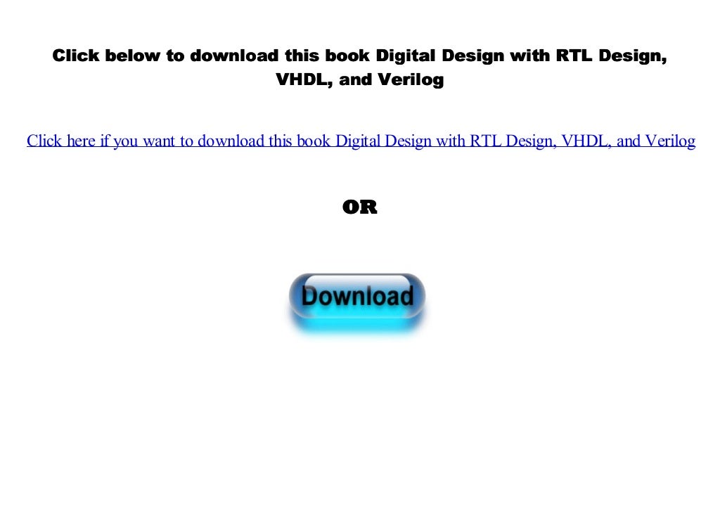 [#PDF~] Digital Design with RTL Design, VHDL, and Verilog