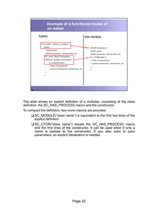 Digital Design With Systemc (with notes) | PDF