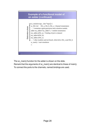 Digital Design With Systemc (with notes) | PDF