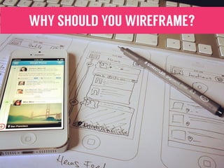WHY SHOULD YOU WIREFRAME?
 