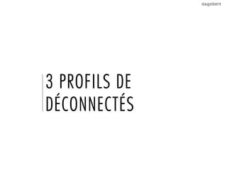 3 PROFILS DE
DÉCONNECTÉS
 